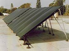 Commerical solar pool heater by AEP Solar - framed Sealed Air Sytem - tilt mounted