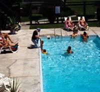 solar heated swimming pool by AEP solar